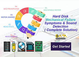 hard disk mechanical problem sound detection